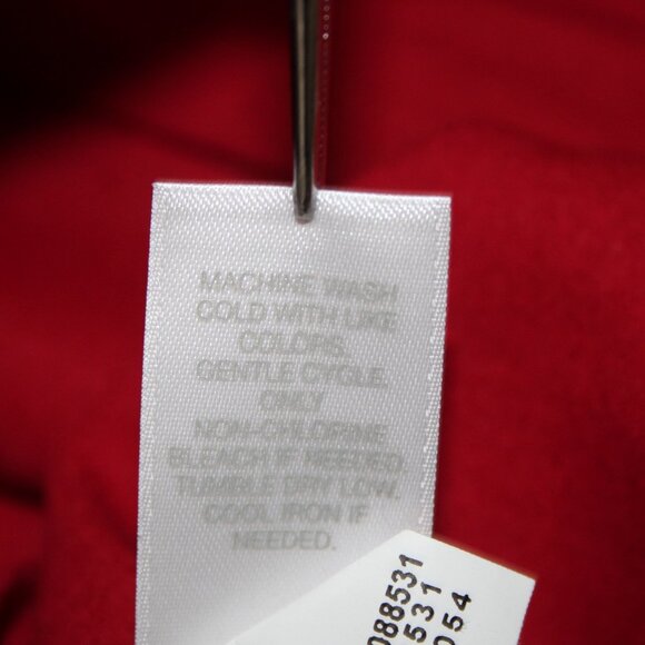 J Jill Dress $99 Sz M True Red Pleated Rayon Lycra Spandex Midi Dress - Picture 13 of 15